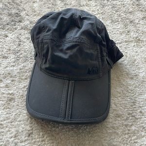 REI grey baseball cap